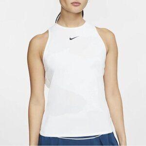 Nike Melbourne Solid Women White Tank Top Size M